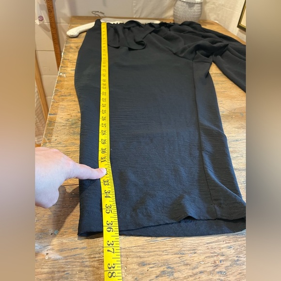 🖤LILY MORGAN – Black Baggies with Tie Waist – Size 2X - Picture 11 of 11